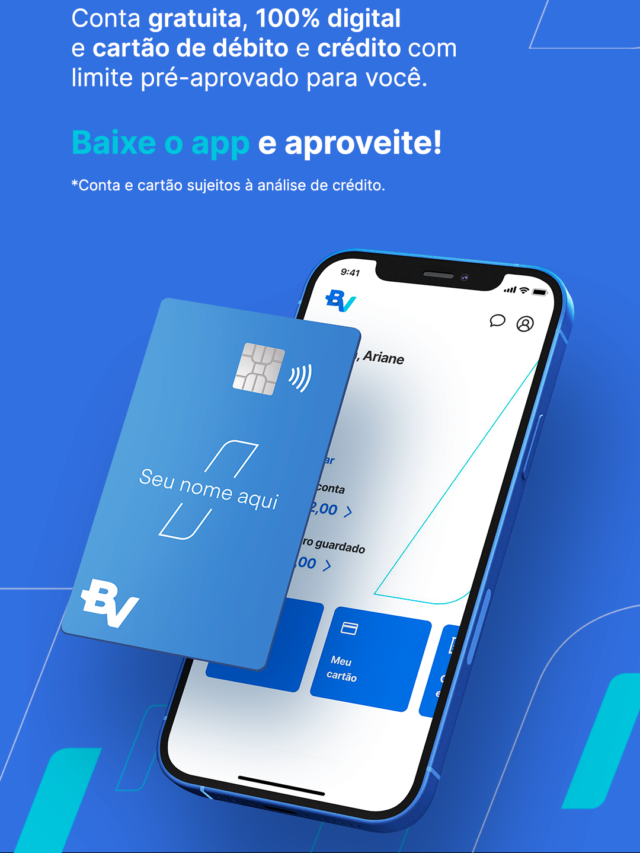 Qual o limite inicial do cartão BV?